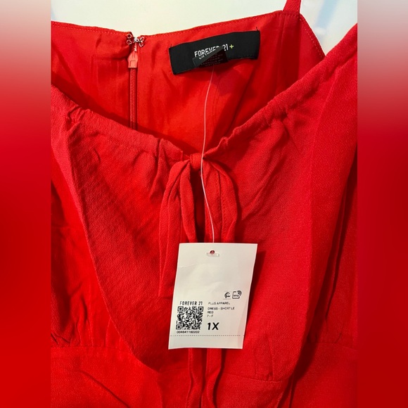 Women’s Forever 21 Red Mini Dress. NEW! - Picture 7 of 8